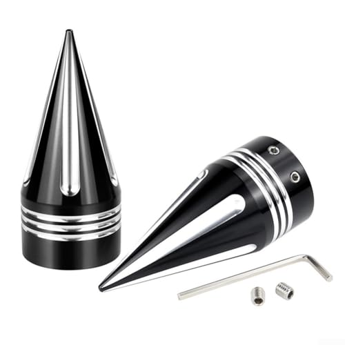 Motorrad-Vorderachsmutterabdeckungen, 2 Stück, CNC-Aluminium für Legierung, Ersatz, kompatibel mit XL883 Motorrad-Vorderachsmutterabdeckungen, 2 Stück, CNC-Aluminium für Legierung, Ersatz, kompatibel mit XL883 von ComfyHarbor