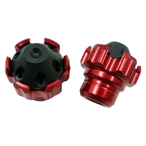 Motorrad externe Schieber Fallschutz Pads mit Kollisionsschale Aluminiumlegierung Rahmen Ersatz-Set (rot) von ComfyHarbor