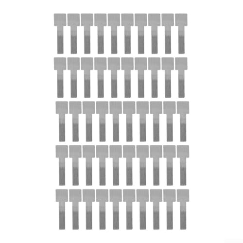 Nylon-Kabel-Management-Gurte für die Organisation von Elektro- und Gartenschnüren mit starker Rückseite für sichere Platzierung (50 Stück grau) von ComfyHarbor