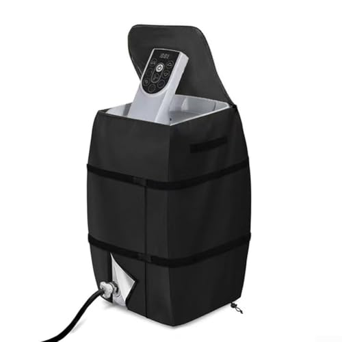 Outdoor Protection Solution SPA Badewannenheizungsabdeckung aus widerstandsfähigem, wasserdichtem Oxford-Gewebe (schwarz 210D) von ComfyHarbor