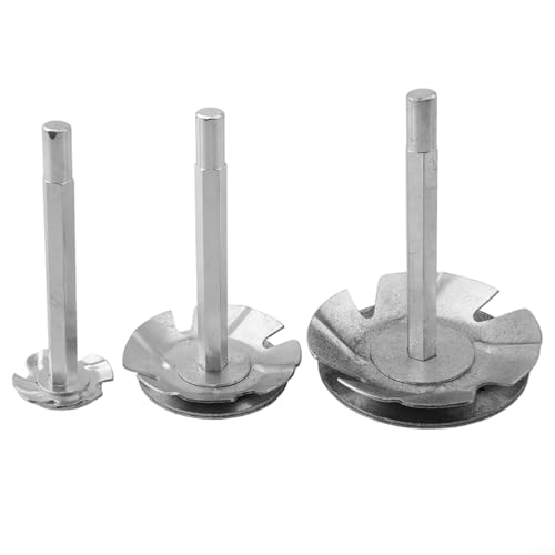 PVC-Rohrreibahle-Werkzeug-Set, 3-teilig, mit Edelstahl-Stecknussschonern für Sanitärarbeiten, kompatibel mit elektrischen Bohrern für präzise Rohrreparaturanwendungen von ComfyHarbor