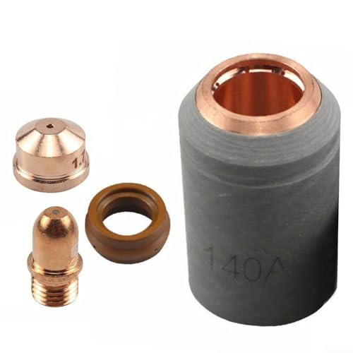 Plasmabrenner Verbrauchsmaterialien-Set für A141-Modell mit Elektroden-Düsenspitzenschild, geeignet zum Schneiden (1,7 mm), 4 Stück von ComfyHarbor