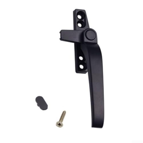 Rostbeständiger Flügelgriff mit Schloss Zinklegierung Konstruktion Metallgriff für Fenster und Türen (schwarz rechts) von ComfyHarbor