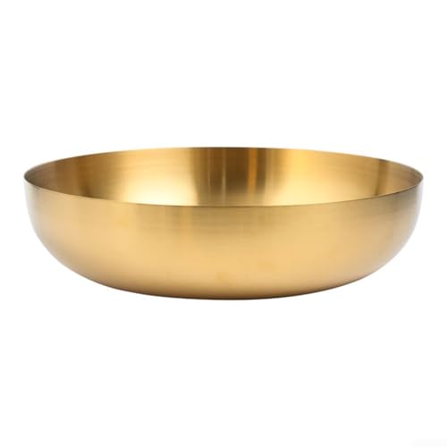 Schlanke Ramenschüssel aus Edelstahl, perfekte Größe von 24 cm, für Salate und kalte Nudeln, schmutzabweisend von ComfyHarbor