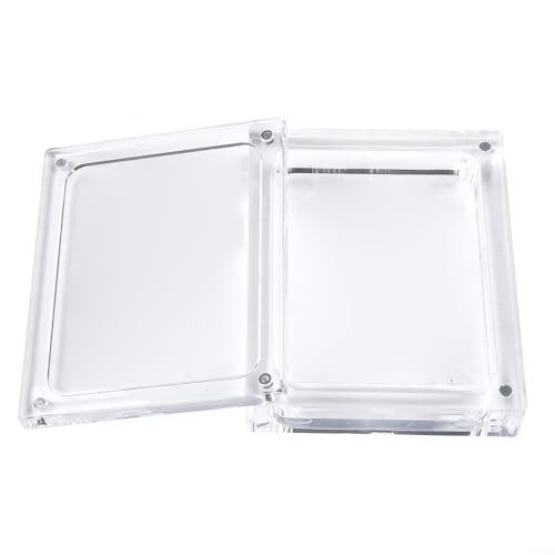 Schmuckbox für Halsketten und Edelsteine mit Acryl-Konstruktion, transparenter Organizer für Ringe, Ohrringe, Armbänder und kleine Accessoires (10 x 8 cm) von ComfyHarbor