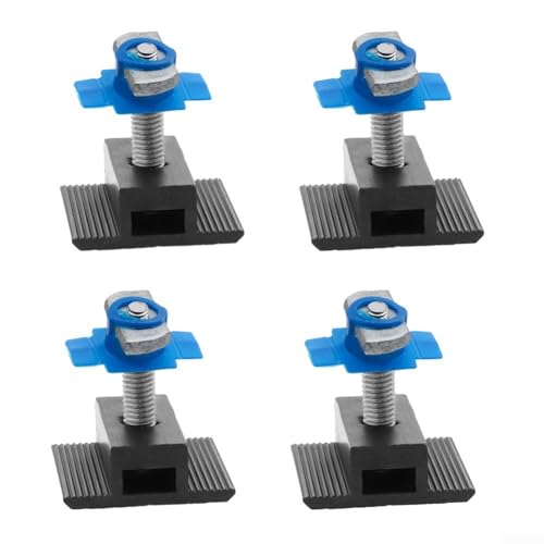 Solar-Halterungsclips aus Aluminiumlegierung, 4 Stück mit Flügelmuttern, entworfen für Mittelspannungs-Solarmodul-Installationen (45) von ComfyHarbor