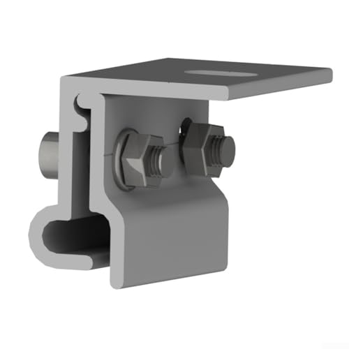 Solarklemme aus Aluminiumlegierung mit Edelstahlschrauben zur sicheren Dachbefestigung von Solarmodulen an Stehnaht und gefalteten Blechdächern (1 Stück) von ComfyHarbor