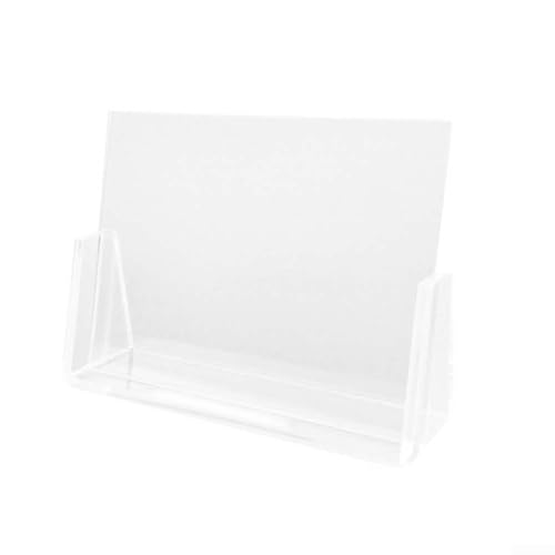 Transparenter Acryl-Bilderrahmen mit U-förmigem Ständer zum Präsentieren persönlicher oder professioneller Inhalte, kratzfest und pflegeleicht (Banner-Modell) von ComfyHarbor