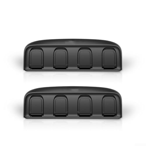 Versteckter Autositz-Rücken-Aufhänger für Tesla Model 3 und Model Y, 4 Aufbewahrungshaken für Taschen und Jacken, mühelose Installation (2 Stück) von ComfyHarbor