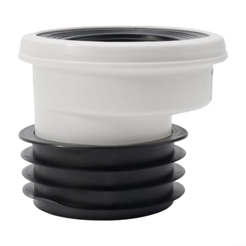 WC Rohrdüse WC Anschluss PVC Material mit Gummidichtung für effiziente Ablaufverbindung gerade oder exzentrisch versetzte Stile (B) von ComfyHarbor