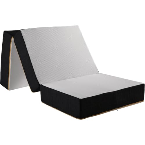Comfy Line - Futon Klappmatratze, 140 x 200 cm, Matratze für Camping, Reisematratze Gästematratze Klappbar Faltmatratze Bodenmatratze Orthopädischer Schaumstoff von Comfy Line