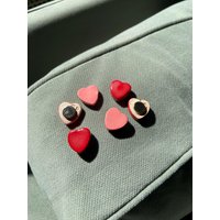 Handgemachte Herz-Magnete Aus Ton | Rot & Pink Valentinstag Geschenk Kühlschrankmagnet Set Kleine Aufmerksamkeit Handgemachte Herz-Magnete Aus Ton | Rot & Pink Valentinstag Geschenk Kühlschrankmagnet Set Kleine Aufmerksamkeit von Comfypottery