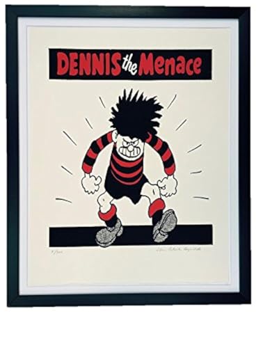 Comic Art Dennis The Menace menaces Medium handgefertigt gerahmt, Siebdruck, Baumwolle, Rot Comic Art Dennis The Menace menaces Medium handgefertigt gerahmt, Siebdruck, Baumwolle, Rot von Comic Art