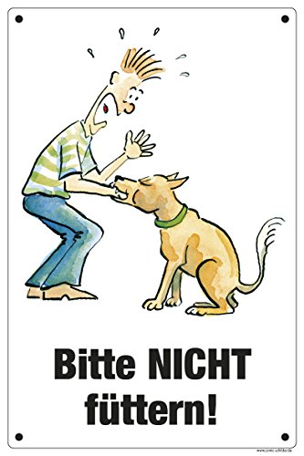 Schild "Bitte nicht füttern" von Comic-Schilder.de
