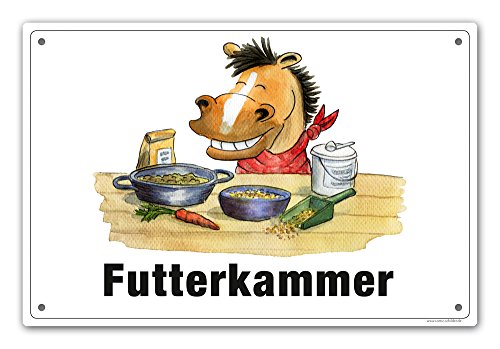 Schild "Futterkammer" von Comic-Schilder.de