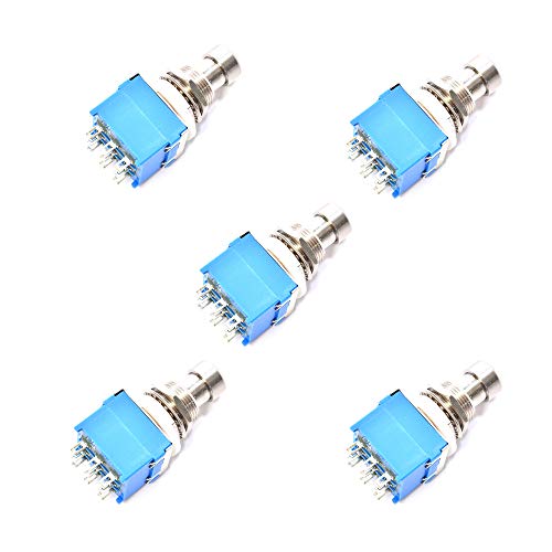 Comimark 5 x 3PDT 9-polige Gitarren-Effektpedalbox Stomp Fuß True Bypass Metallschalter 3PDT Comimark 5 x 3PDT 9-polige Gitarren-Effektpedalbox Stomp Fuß True Bypass Metallschalter 3PDT von Comimark