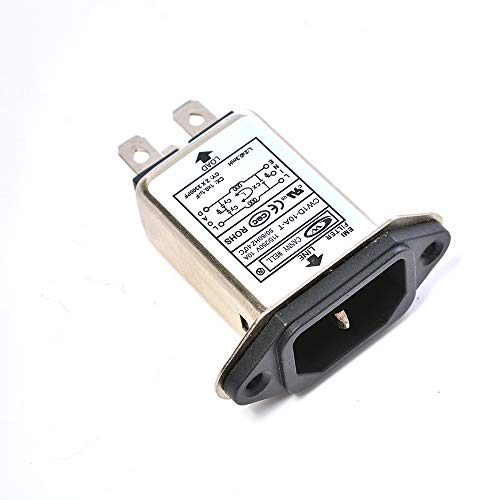 Comimark EMI RFI Filter AC 250 V 10 A CW1D-10A-T Suppressor Power Line Noise Filter (1 Stück) von Comimark