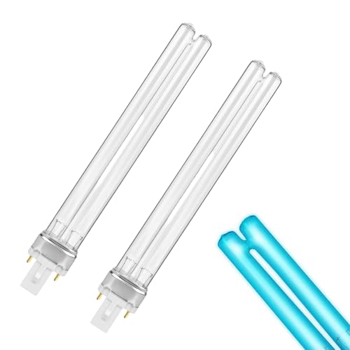 Comioke G23 2PIN Kompaktleuchtstofflampe,11 W UV-Desinfektionslampe,UV Leuchtmittel Röhre,UV Lampe Desinfektion,Ersatz-UV-Leuchtmittel,UV Ersatzlampe Ersatzröhre für UV-Lampe,UV Ersatzlampe Sockel,2pc von Comioke