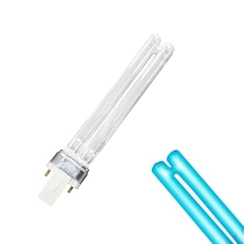 Comioke G23 2PIN Kompaktleuchtstofflampe,7 W UV-Desinfektionslampe,UV Leuchtmittel Röhre,UV Lampe Desinfektion,Ersatz-UVComio-Leuchtmittel,UV Ersatzlampe Ersatzröhre für UV-Lampe,UV Ersatzlampe Sockel von Comioke