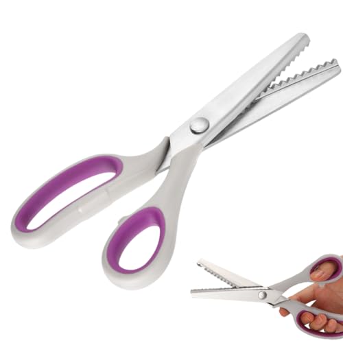 Zickzackschere,Fabric Scissors,Zickzack Stoffschere,Stoffschere Zickzackschere,Zickzackschere Stoff,Zick Zack Schere,Zickzackschere Stoffschere,Zickzackschere Papier,Gezackte Schere,Graulila von Comioke