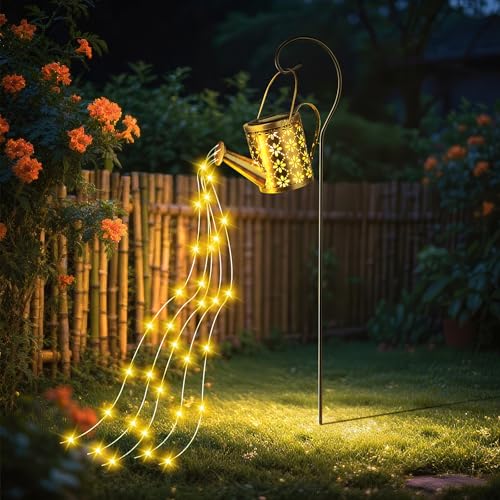 Comius Sharp Solar Gießkanne mit Lichterkette, Wasserdicht Außen Gießkannenlicht Lichter mit Schäferhaken, Lichterketten für Garten Hofweg Balkon Terrasse Dekoration Comius Sharp Solar Gießkanne mit Lichterkette, Wasserdicht Außen Gießkannenlicht Lichter mit Schäferhaken, Lichterketten für Garten Hofweg Balkon Terrasse Dekoration von Comius Sharp