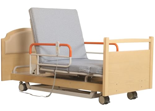 Elektrisch verstellbares Pflegebett mit Drehfunktion und Fernbedienung – Für zu Hause und im Krankenhaus. Bis 250 kg belastbar. Ideal für Senioren und Patienten nach Operationen. (Left Rotation) von CommSin