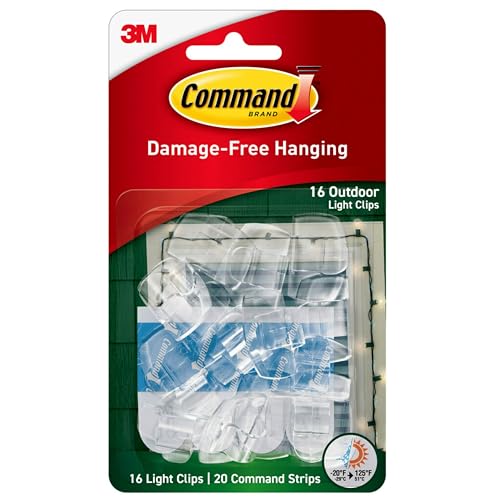 Command 17017 CLR-AWES Outdoor-Lichtklemmen – transparent von Command