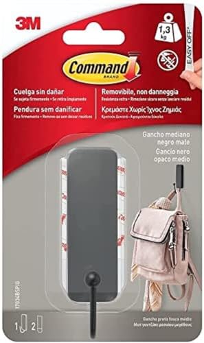 Command 17034BSPIG Klebehaken Metall schwarz matt Medium 17034B, Mattschwarz, M Command 17034BSPIG Klebehaken Metall schwarz matt Medium 17034B, Mattschwarz, M von Command