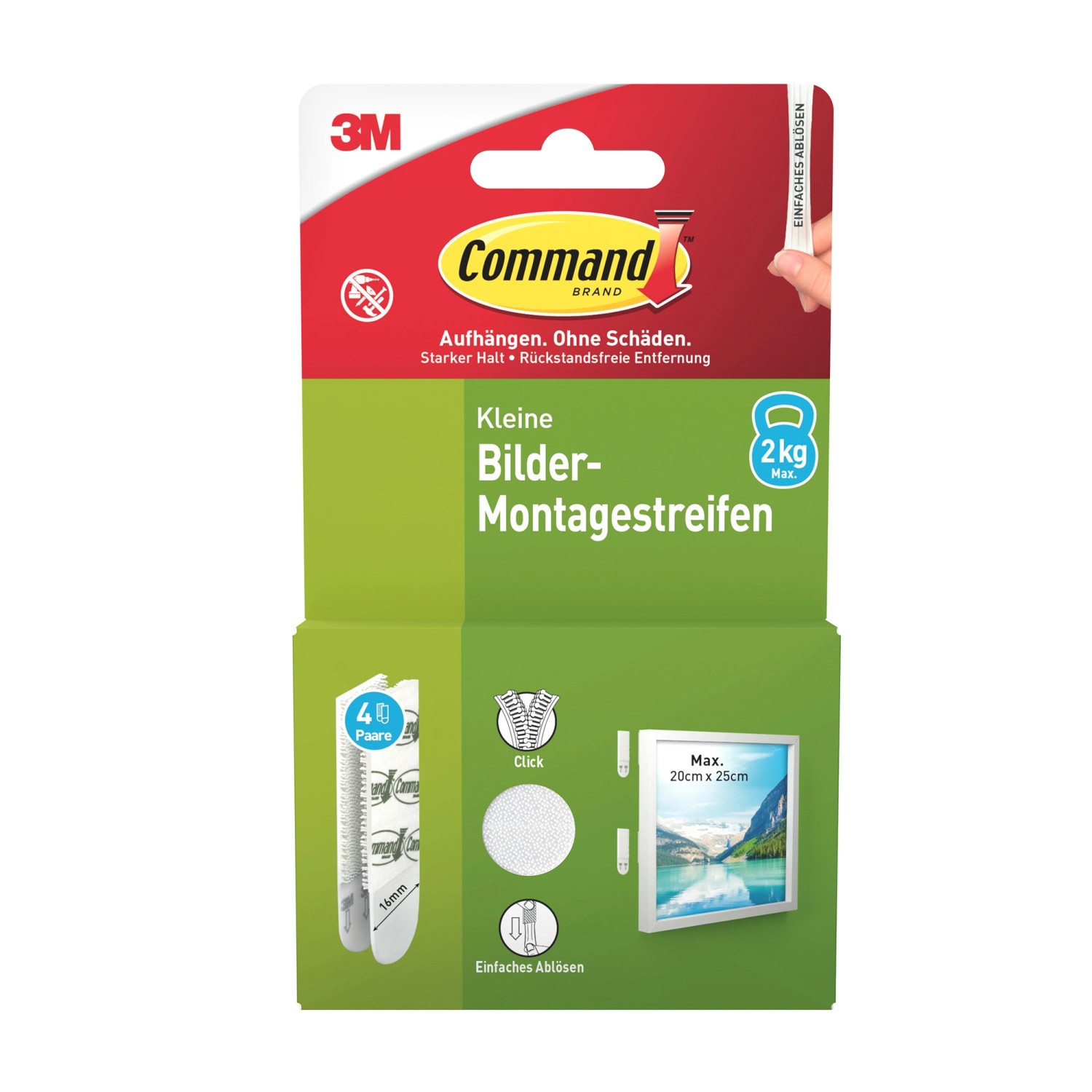 Command Bilder-Montage-Strips Klein Weiß 4 Paare Command Bilder-Montage-Strips Klein Weiß 4 Paare von Command