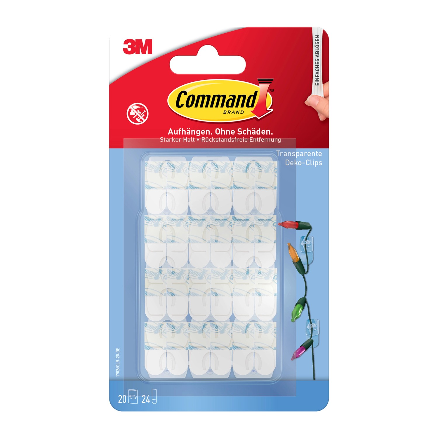 Command Dekorations-Clips-Set Transparent 44 Stück Command Dekorations-Clips-Set Transparent 44 Stück von Command