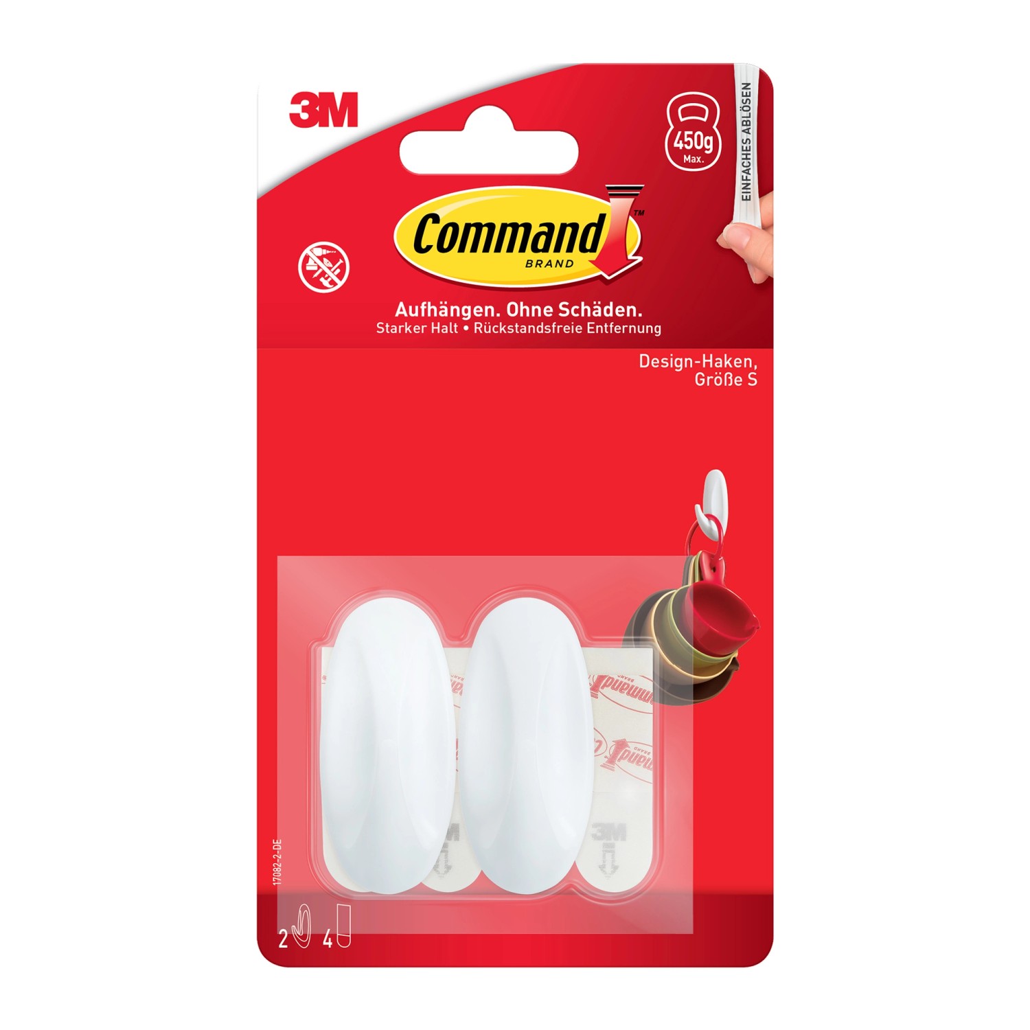 Command Designer-Haken-Set Klein Weiß 6 Stück Command Designer-Haken-Set Klein Weiß 6 Stück von Command