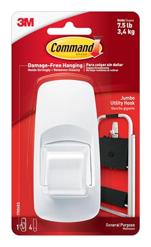 Command Großer Allzweckhaken, Weiß, weiß, 17004 von Command