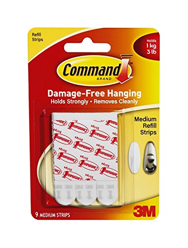 Command Medium Mounting Refill Strips, 24-Strip von Command