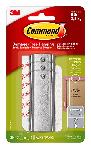 Command Universal-Bildaufhänger mit Stabilisator-Streifen, 17047-3ES von Command