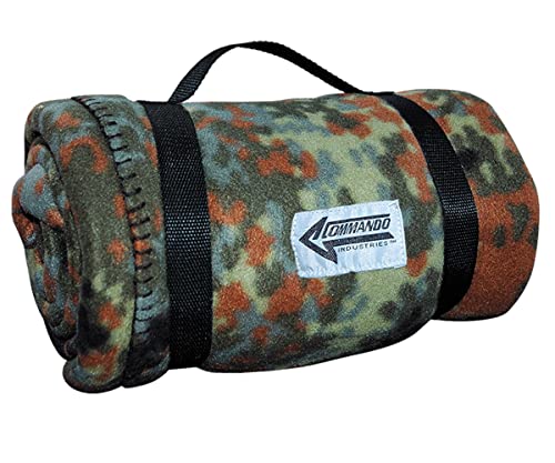 Commando Industries Kuschlige Flauschige Army Style Picknick Decke Outdoordecke 140 * 190cm (Flecktarn) von Commando Industries