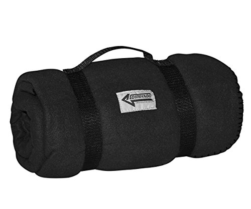 Commando Industries Kuschlige Flauschige Army Style Picknick Decke Outdoordecke 140 * 190cm (Schwarz) von Commando Industries