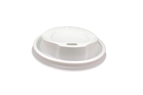 Commerline 1000 Stück Kaffeebecher to go Ø80mm weiß Deckel Einweg | Pappbecher Coffee to Go Becher | Kaffee to+go Papierbecher Hartpapier Einwegbecher | Becher für Kaffee/Tee von Commerline