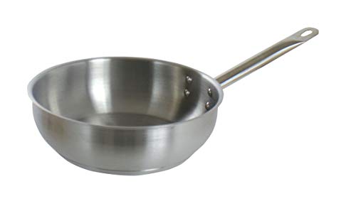 Commichef 16cm Sautépfanne aus JYH21CT Edelstahl mit Chromium und Titanium, Sauteuse von Commichef