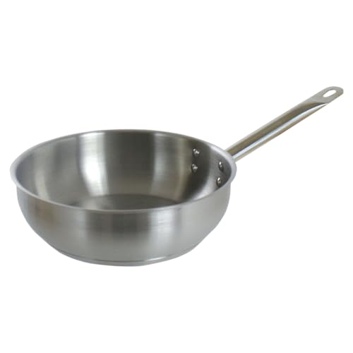 Commichef 16cm Sautépfanne aus JYH21CT Edelstahl mit Chromium und Titanium, Sauteuse von Commichef