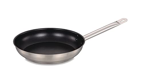 Commichef 28cm haftfreie Bratpfanne aus JYH21CT Edelstahl mit Chromium und Titanium und Whitford XYLAN Beschichtung von Commichef