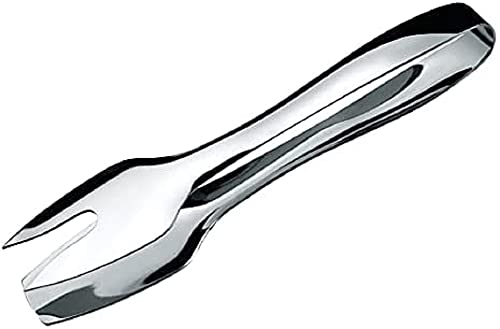 Commichef TG-717 Luxus Fleischzange aus hochwertigem 18/10 Edelstahl –verchromtes Zinkdruckguss, auf Hochglanzpolitur, Steel, Silber von Commichef