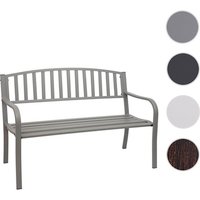 MVG Gartenbank »MVG-F43«, BxHxT: 128 x 87 x 58, 2-Sitzer, pulverbeschichteter Stahl - grau von MVG