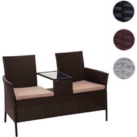 MVG Loungeset »MVG-E24«, BxHxT: 132 x 84 x 55, braun, Kissen creme von MVG