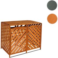 MVG Mülltonnenverkleidung »MVG-J44«, XL 2er/4er, BxHxT: 133 x 121 x 98 cm, erweiterbar - braun von MVG