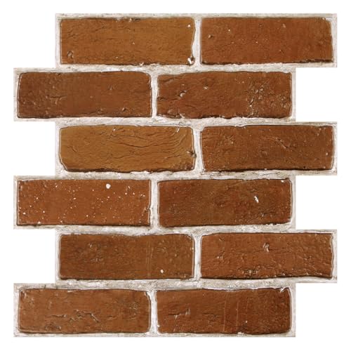 Commomy 10 Stück 3D Wandpaneele Selbstklebend, 30 x 30 cm, Hochwertig Wandverkleidung Steinoptik, Wasserdicht Ziegelstein PVC Wandpaneele für Wohnzimmer Schlafzimmer Innendekoration Commomy 10 Stück 3D Wandpaneele Selbstklebend, 30 x 30 cm, Hochwertig Wandverkleidung Steinoptik, Wasserdicht Ziegelstein PVC Wandpaneele für Wohnzimmer Schlafzimmer Innendekoration von Commomy