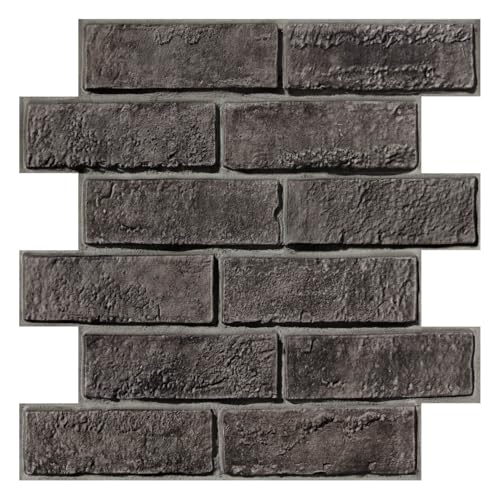 Commomy 3D Wandpaneele Selbstklebend, 10 Stück, 30 × 30 cm, Wandverkleidung Steinoptik, Wasserdicht, Hochwertig PVC Selbstklebende Wandpaneele Backstein für Inner Wanddekoration Commomy 3D Wandpaneele Selbstklebend, 10 Stück, 30 × 30 cm, Wandverkleidung Steinoptik, Wasserdicht, Hochwertig PVC Selbstklebende Wandpaneele Backstein für Inner Wanddekoration von Commomy