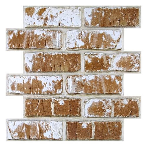 Commomy 3D Wandpaneele Selbstklebend, 10 Stück, 30 × 30 cm, Wandverkleidung Steinoptik, Wasserdicht, Hochwertig PVC Selbstklebende Wandpaneele Backstein für Inner Wanddekoration Commomy 3D Wandpaneele Selbstklebend, 10 Stück, 30 × 30 cm, Wandverkleidung Steinoptik, Wasserdicht, Hochwertig PVC Selbstklebende Wandpaneele Backstein für Inner Wanddekoration von Commomy