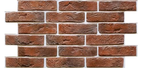 Commomy 3D Wandpanele Selbstklebend Wandverkleidung Steinoptik,12 Stück,58 x 30 cm, Hochwertige PVC Wandpaneele Ziegelstein Wasserdicht für Innenwandekoration von Commomy