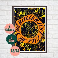 Just Call Me The Roller // Beady Eye Inspiriertes Poster Indie Lyric Gallery Wall Art Print von CommonPrintCo