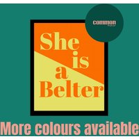 She Is A Belter/Gerry Cinnamon Inspirierter Druck Musik Lyric Print Home Decor Wall Art Indie Rock Poster von CommonPrintCo